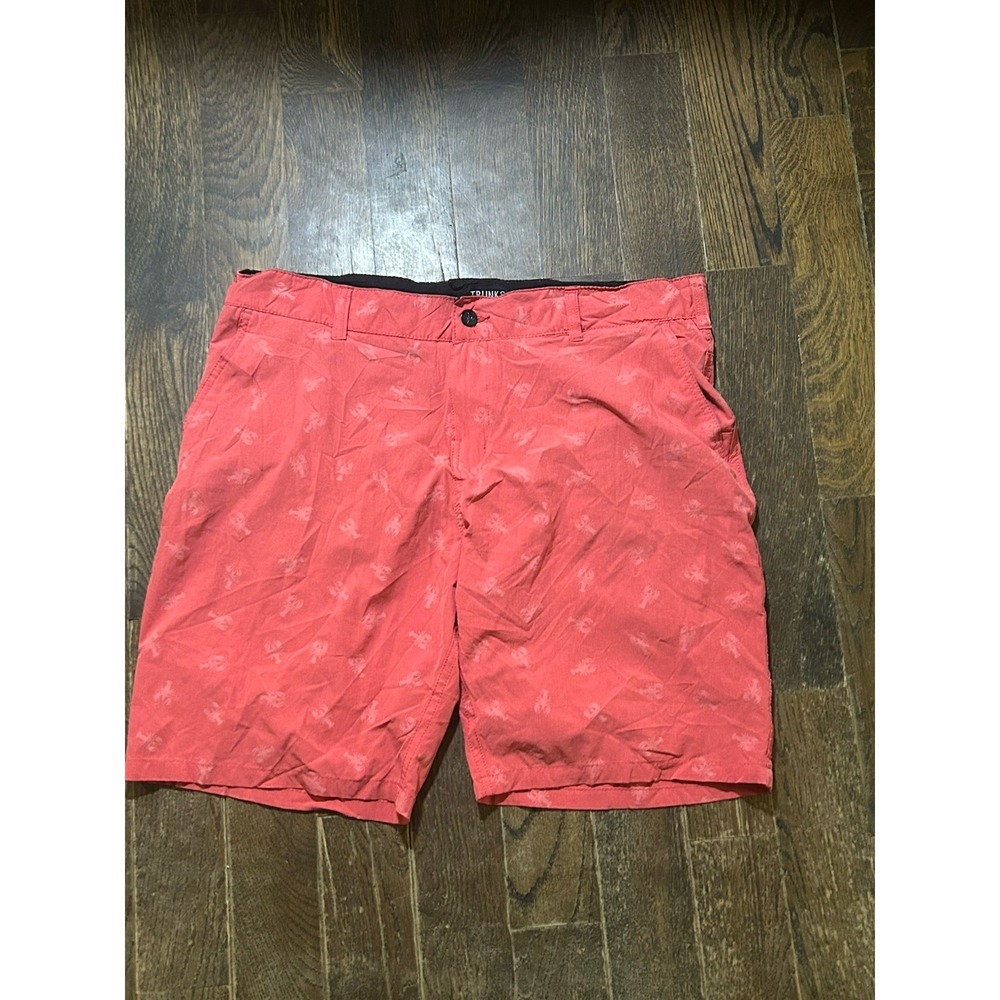 TRUNKS~Multi-Functional Hybrid~Casual Board Surf Shorts Swim Coral Mens: 38